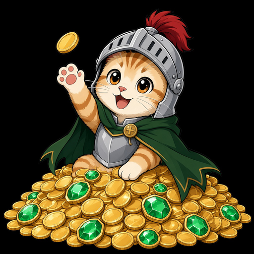 骑士小猫 arranges the pieces of the token economy